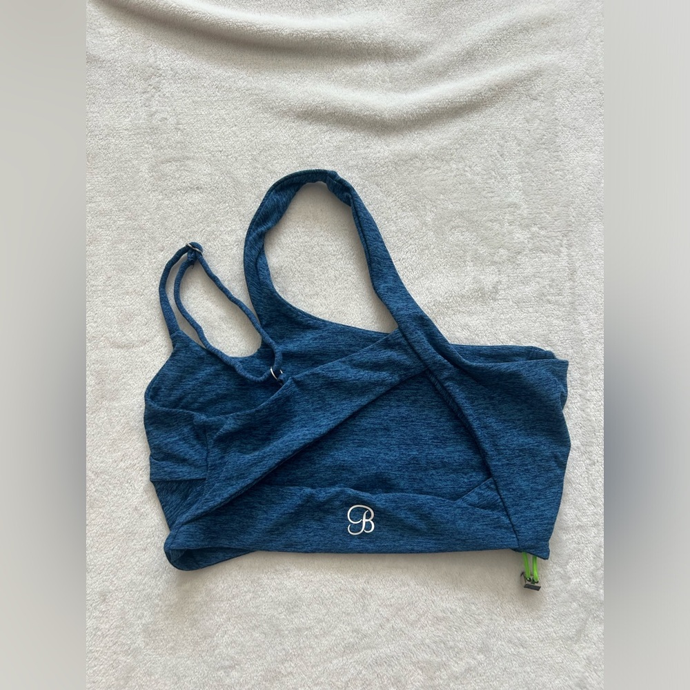 Bombshell Sportswear Lateral Scrunch Top in Ocean